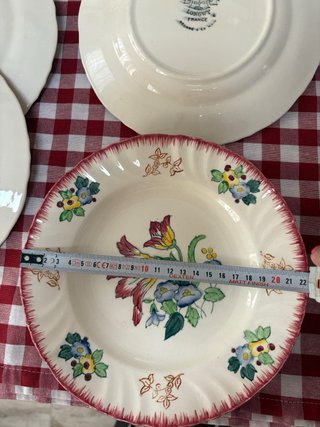 Platos antiguos Longwy Marseille.Cerámica Francesa