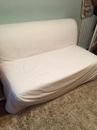 Sofá Cama Amarillo Tela