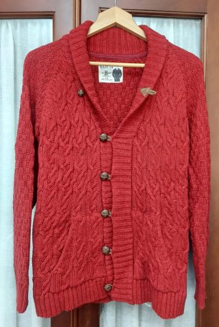 Jersey Rebeca Larga Mujer Rojo Talla 16 años.
