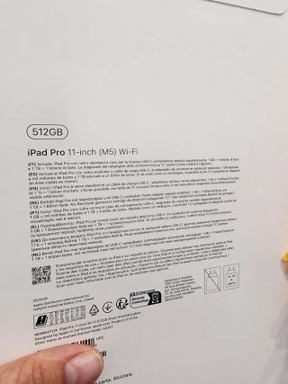iPad Pro 11'' M5 512GB Argento Wifi