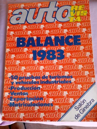 Revista AUTO coches balance 1983