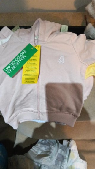 United Colors of Benetton Sudadera Rosa Bebé