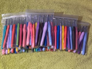 Ganchos crochet o agujas de ganchillo 12 pcs.