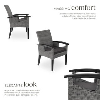 Sedia in rattan Rosarno · Vetro · Sedie
