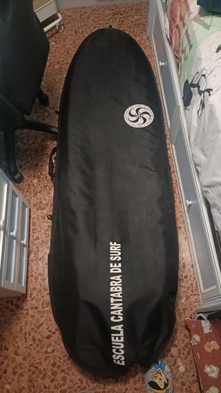 Tabla de surf 6'9 púrpura con rayos