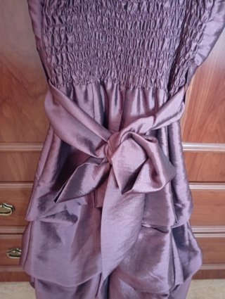 Vestido morado mujer