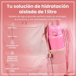 ION8 Botella Rosa Fácil de Abrir
