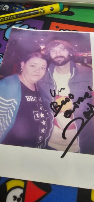 Púa Dunlop David Otero El Pescao y foto con firma