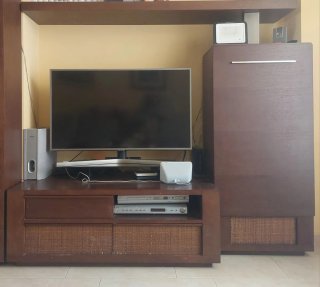 Mueble TV + Armario + Balda Madera