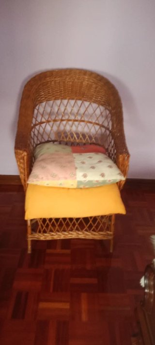 Sillón de mimbre Malmun 56cm ancho