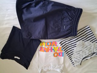 Conjunto Bermuda y 2 Camisetas Talla XL