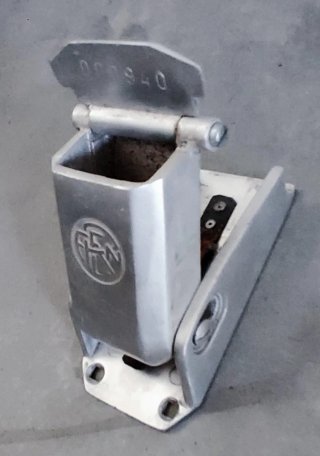 Cenicero RENFE años 60 - 70 Aluminio - Vagón  tren