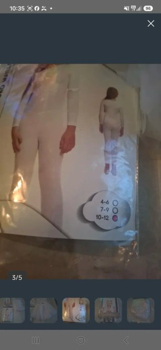 Disfraz Blanco Peluca Talla Mallot