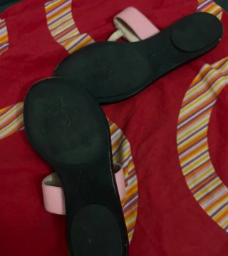 Chanclas Gucci GG mujer rosa y negro