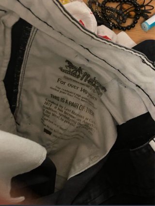Vaqueros Chinos Levi's Negros Talla W34L34