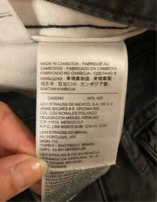Vaqueros Chinos Levi's Negros Talla W34L34