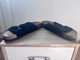 Sandalias Zara Doble Tira Negra