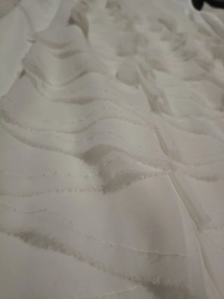 Vestido blanco con volantes