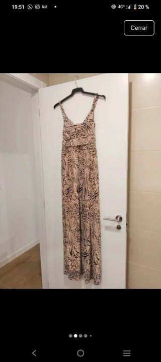 Vestido largo estampado
