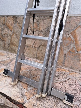 Escalera profesional aluminio 3 tramos