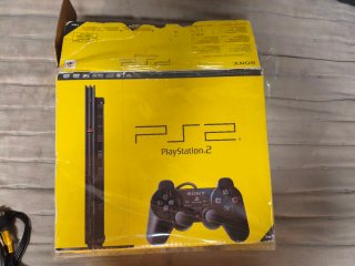 Ps2 Slim Completa Negra