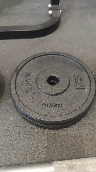 Juego Pesas Musculación Mancuernas y Barras