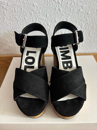 Sandalias Bimba y Lola ante tacón corcho