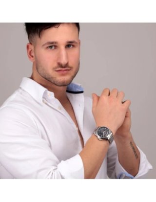 Orologio Philip Watch Automatico Argento Nero