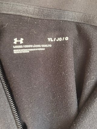 Chaqueta Under Armour Negra Original Talla YL (13-