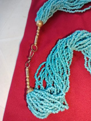 Collana turchese con pendente argento