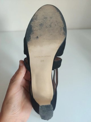 Zapatos de ante negros