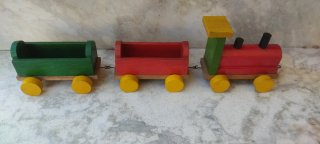 Trenino in legno anni '80 Bero