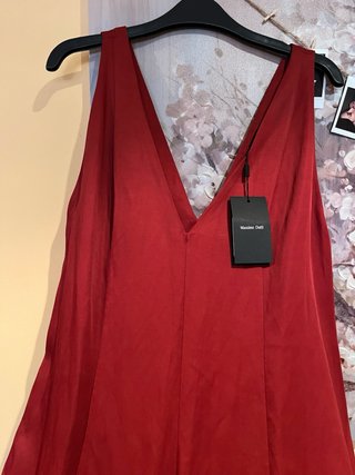 Vestido Massimo Dutti Lino Terracota