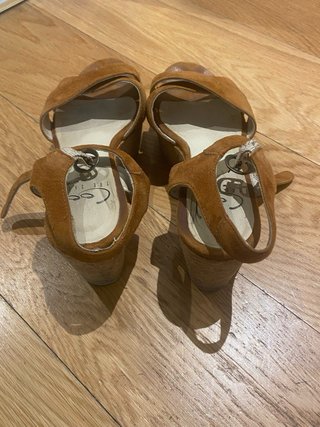 Sandalias cuña BeCool ante tostado n37