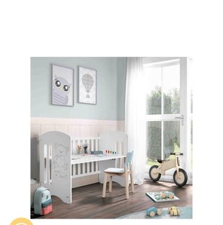 Cuna Sweet Bear Basic Blanca