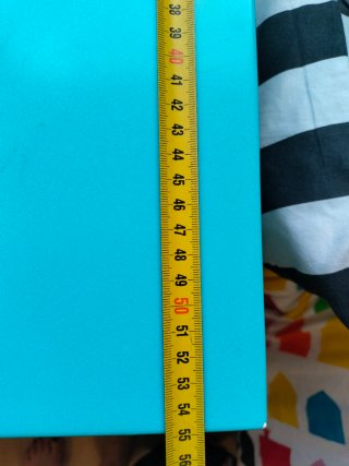 Scrivania blu con ruote 150 cm