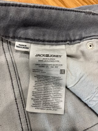 Pantalón corto vaquero Jack & Jones gris M