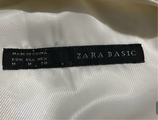 Vestido Zara blanco asimétrico