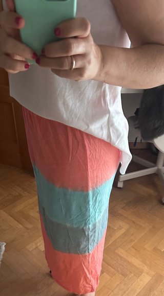 Falda algodón multicolor talla L