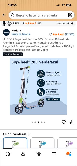 Patinete Hudora