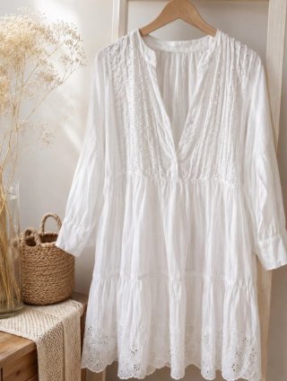 Vestido blanco mini