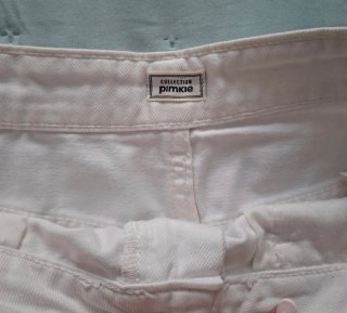 Falda vaquera mini blanca