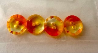 Lote de botones naranjas
