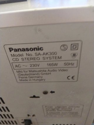 Equipo de música Panasonic 5 CD con mando