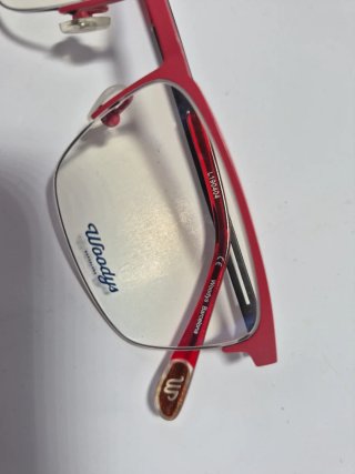 Gafas Woodys Barcelona Rojas y Plateadas