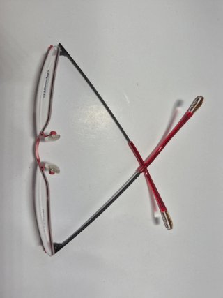 Gafas Woodys Barcelona Rojas y Plateadas