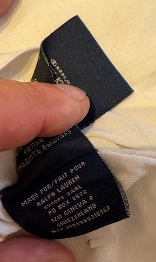 Camiseta Polo Ralph Lauren Algodón Blanca