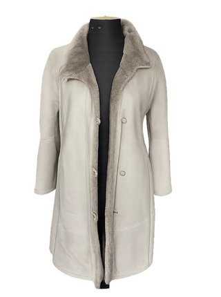 Abrigo Mouton Gris Talla L