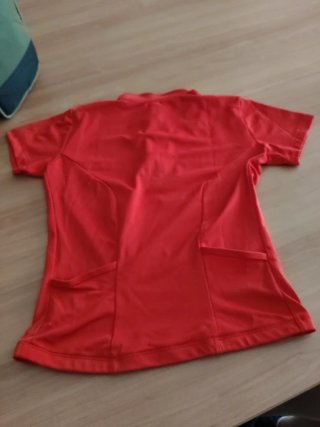 Maillot Ciclismo Btwin 10 años Rojo