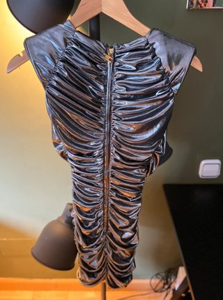 Vestido Metalizado Elisabetta Franchi